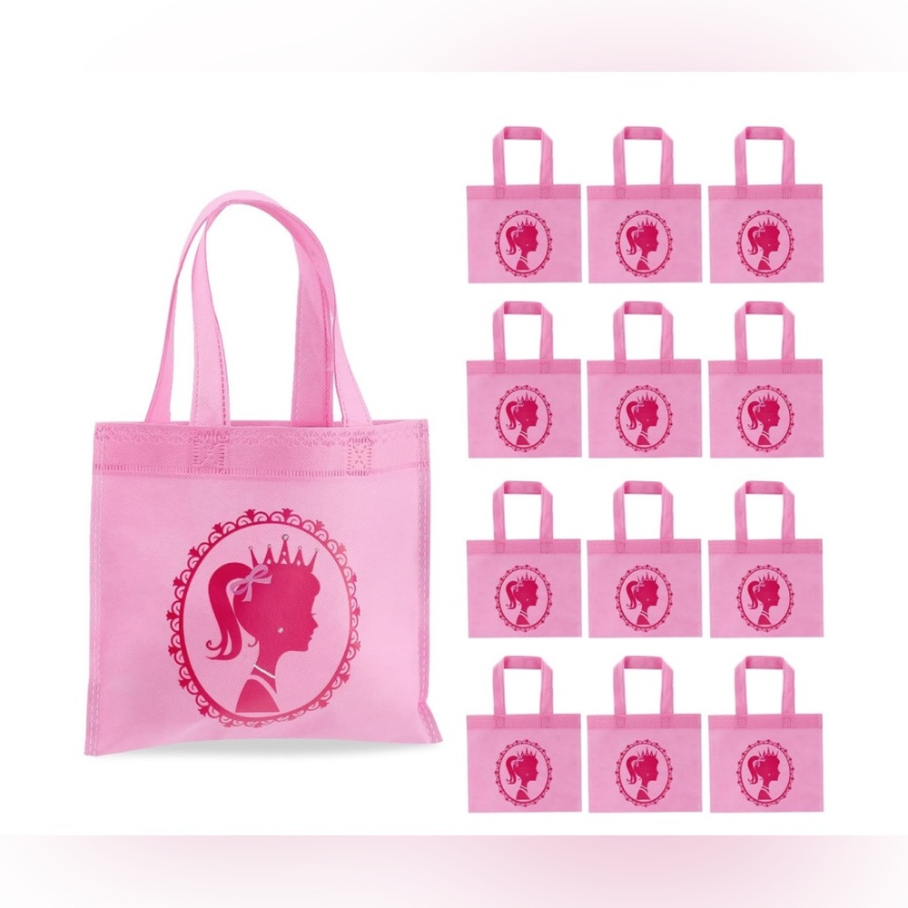 Pieces Pink Girls Party Favor Treat Bags Hot Pink Princess Gift Bags Candy Bags